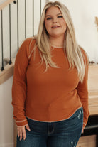 Stitch In Time Waffle Knit Top - Charming Charlie