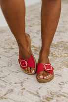 Strawberry Slip on Slide in Delight Red - Charming Charlie
