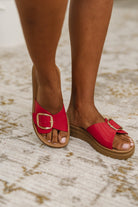 Strawberry Slip on Slide in Delight Red - Charming Charlie