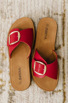 Strawberry Slip on Slide in Delight Red - Charming Charlie