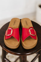 Strawberry Slip on Slide in Delight Red - Charming Charlie