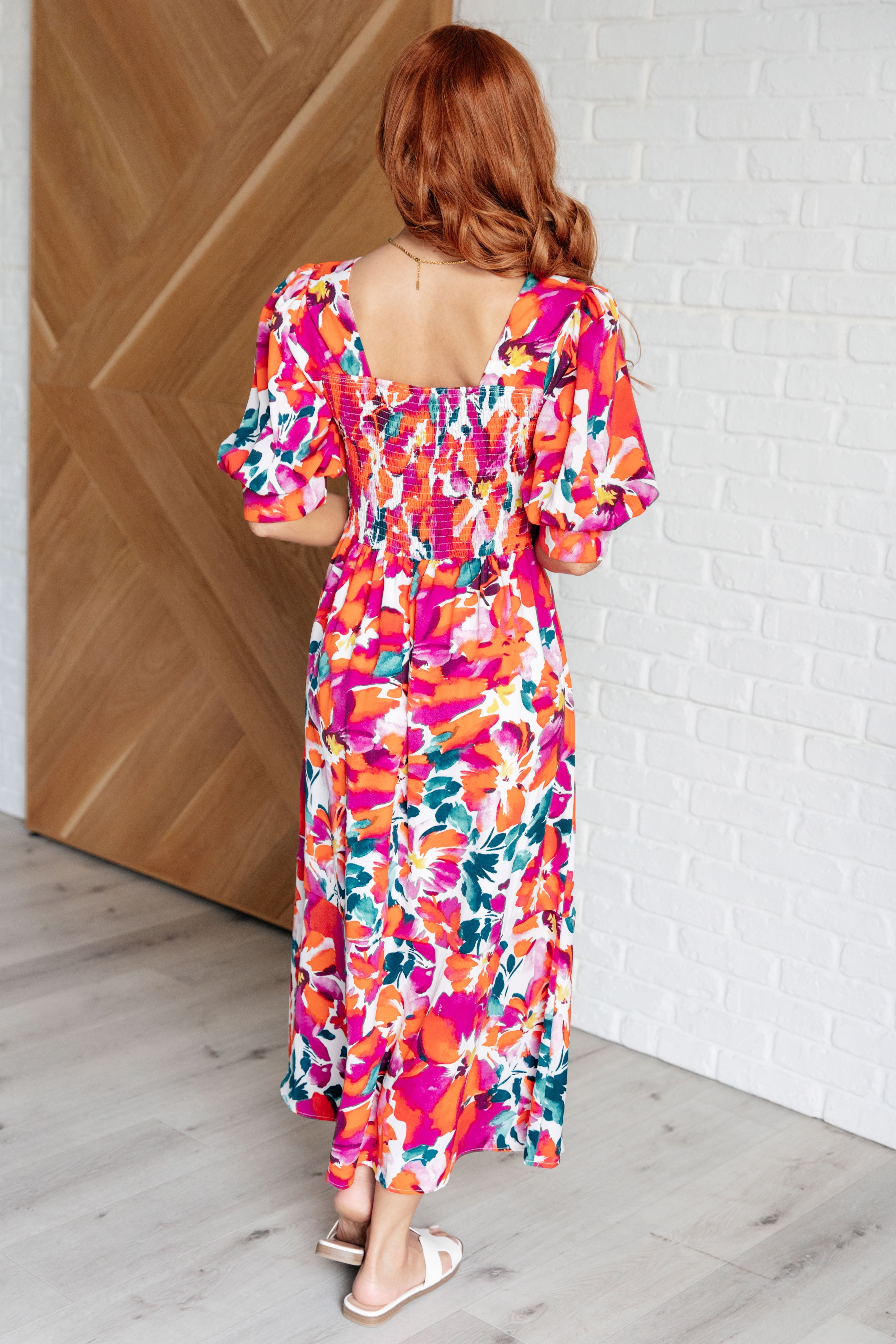 Stroll in the Park Floral Dress - Charming Charlie