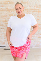 Strong Enough Puff Sleeve Tee In White - Charming Charlie
