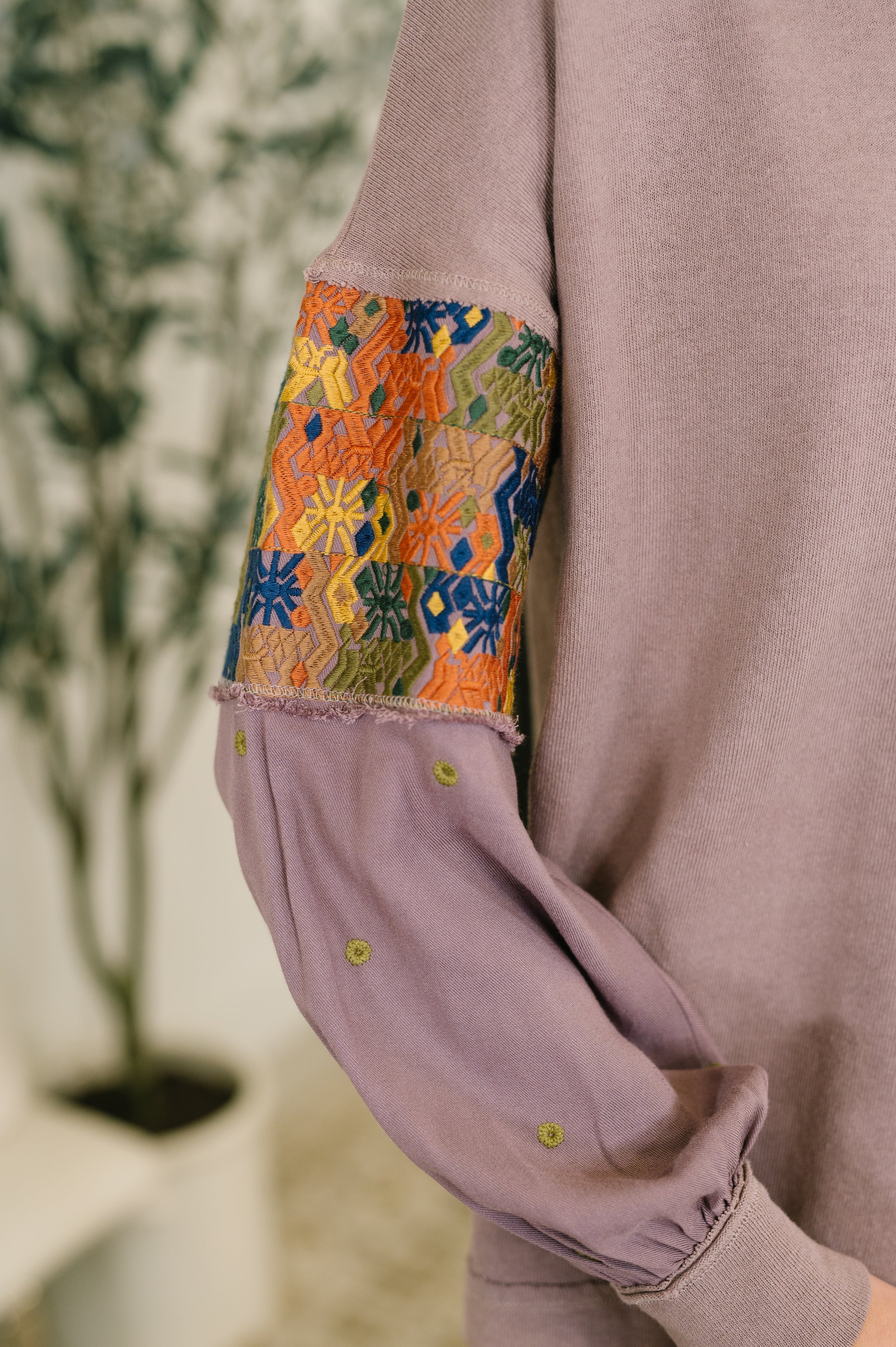 Subtle Breeze Floral Patchwork Pullover - Charming Charlie
