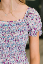 Sugar Talking Tiered Dress in Floral Print - Charming Charlie