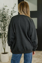 Sunday Snug Relaxed Pullover in Charcoal - Charming Charlie