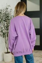 Sunday Snug Relaxed Pullover in Lavender - Charming Charlie