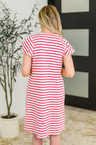 Sunny Stripes Casual Flutter Sleeve Dress - Charming Charlie