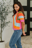 Sunset Stitch Knit Top - Charming Charlie