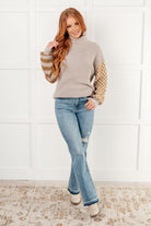 Super Seasonal Patchwork Waffle Knit Sweater - Charming Charlie