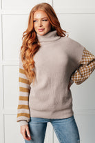 Super Seasonal Patchwork Waffle Knit Sweater - Charming Charlie