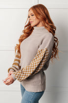 Super Seasonal Patchwork Waffle Knit Sweater - Charming Charlie