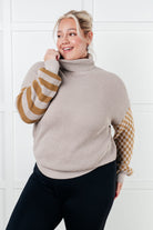 Super Seasonal Patchwork Waffle Knit Sweater - Charming Charlie