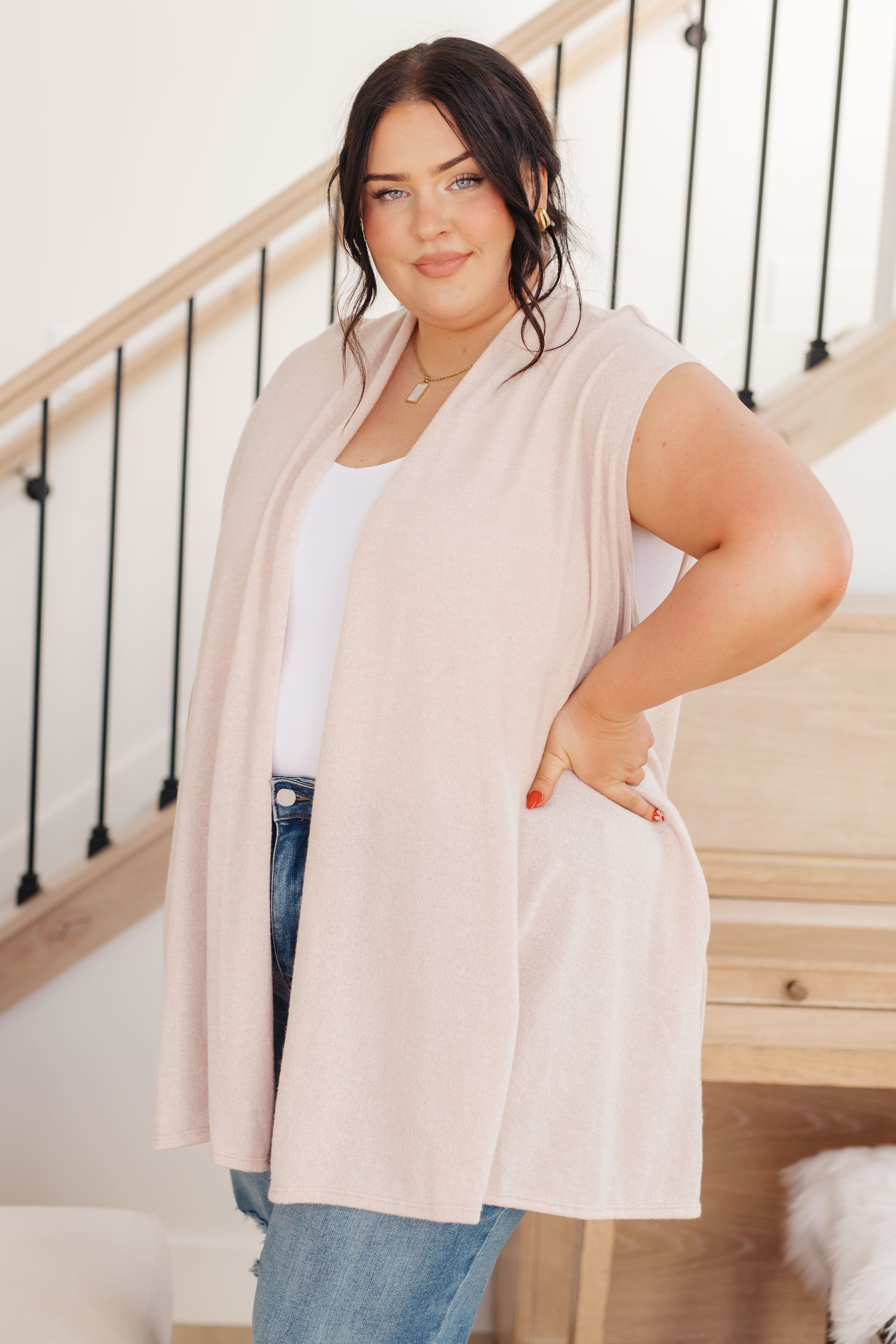 Surely a Win Sleeveless Cardigan - Charming Charlie