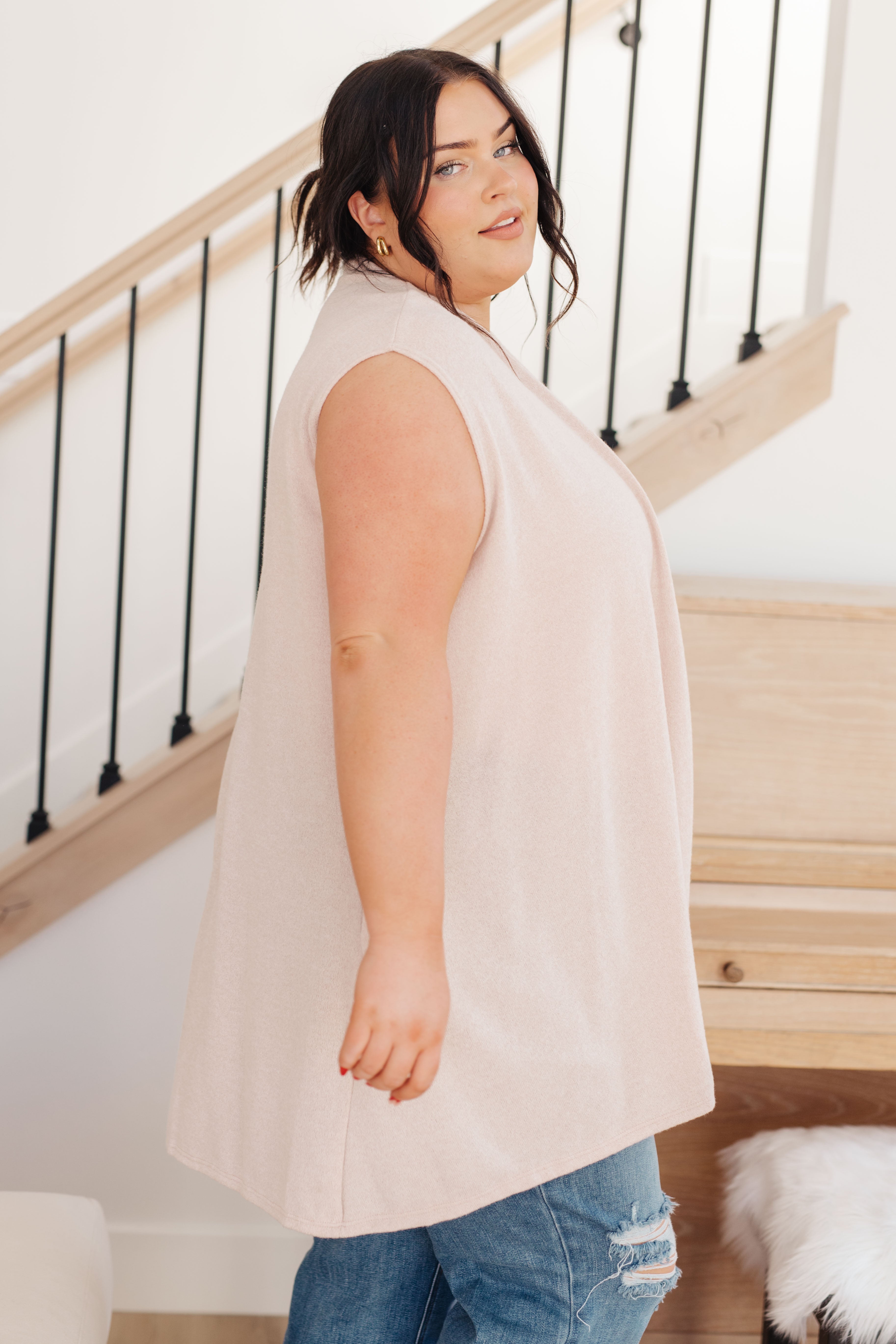 Surely a Win Sleeveless Cardigan - Charming Charlie