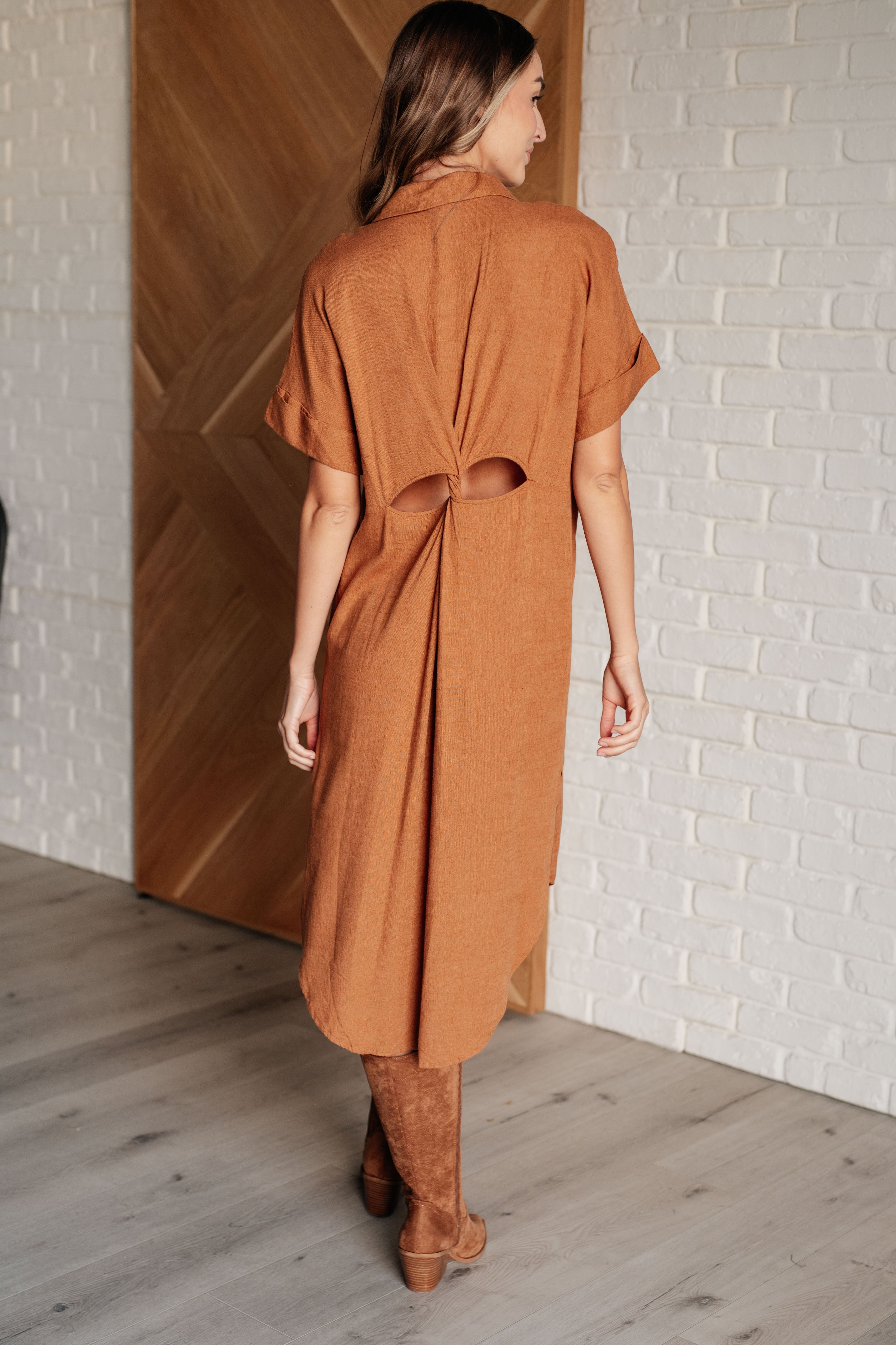 Sure to Be Great Shirt Dress - Charming Charlie