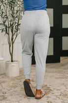 Sweat It High Waisted Joggers in Heather Grey - Charming Charlie