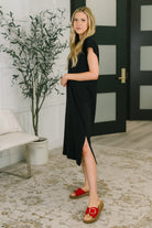 Sweet Like That Casual Dress in Black - Charming Charlie