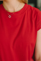 Sweet Like That Casual Dress in Ruby - Charming Charlie
