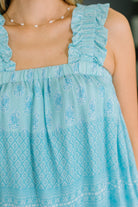Sweetie Pie Square Neck Ruffled Strap Blouse - Charming Charlie