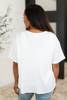 Take It Easy Slouchy Tee in Ivory - Charming Charlie
