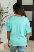 Take It Easy Slouchy Tee in Mint - Charming Charlie
