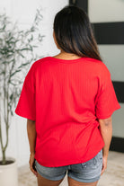 Take It Easy Slouchy Tee in Red - Charming Charlie