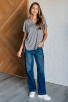 Take it Easy Eyelet Trim Top - Charming Charlie