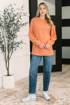 Taking A Drive Oversized Corded Sweatshirt - Charming Charlie