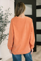 Taking A Drive Oversized Corded Sweatshirt - Charming Charlie