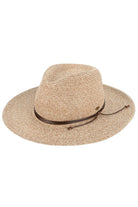 Taupe C.C String Trim Band Panama Sun Hat offers stylish protection under the sun. Its sturdy construction and wide brim provide shade, and its string trim band adds a touch of sophistication. Perfect for any outdoor activity, ensuring both fashion and functionality.