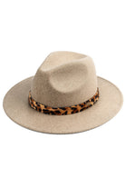 Taup C.C Vegan Felt Heather Color Leopard Hat is the perfect accessory for fashion-forward individuals looking for a stylish and sustainable option. Made with vegan felt material, this hat features a trendy leopard print design that will elevate any outfit. Stay on-trend and environmentally conscious with this must-have hat.