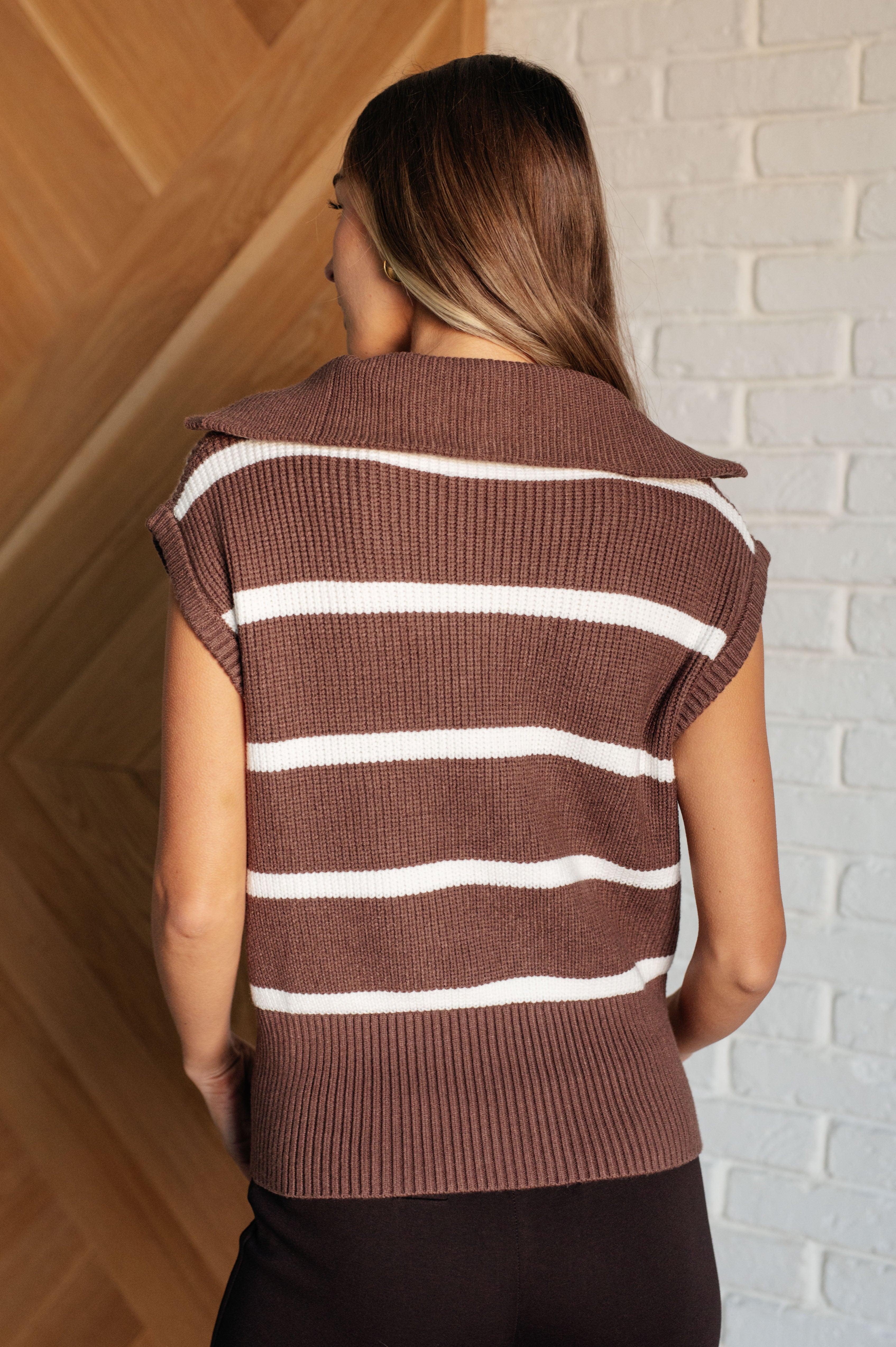 Tea Service 1/4 Zip Sleeveless Sweater - Charming Charlie