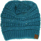 Teal Sequin CC Tail Beanie expertly blends functionality with fashionable detail. Crafted from soft, insulating materials, it ensures warmth during colder seasons. The subtle sequin embellishments add a refined shimmer without overwhelming the design, while the distinctive tail silhouette offers a contemporary edge. Perfect for those seeking sophisticated winter headwear that performs as well as it looks.