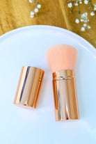 Rose Gold and Pink Telescopic Powder Brush - Charming Charlie