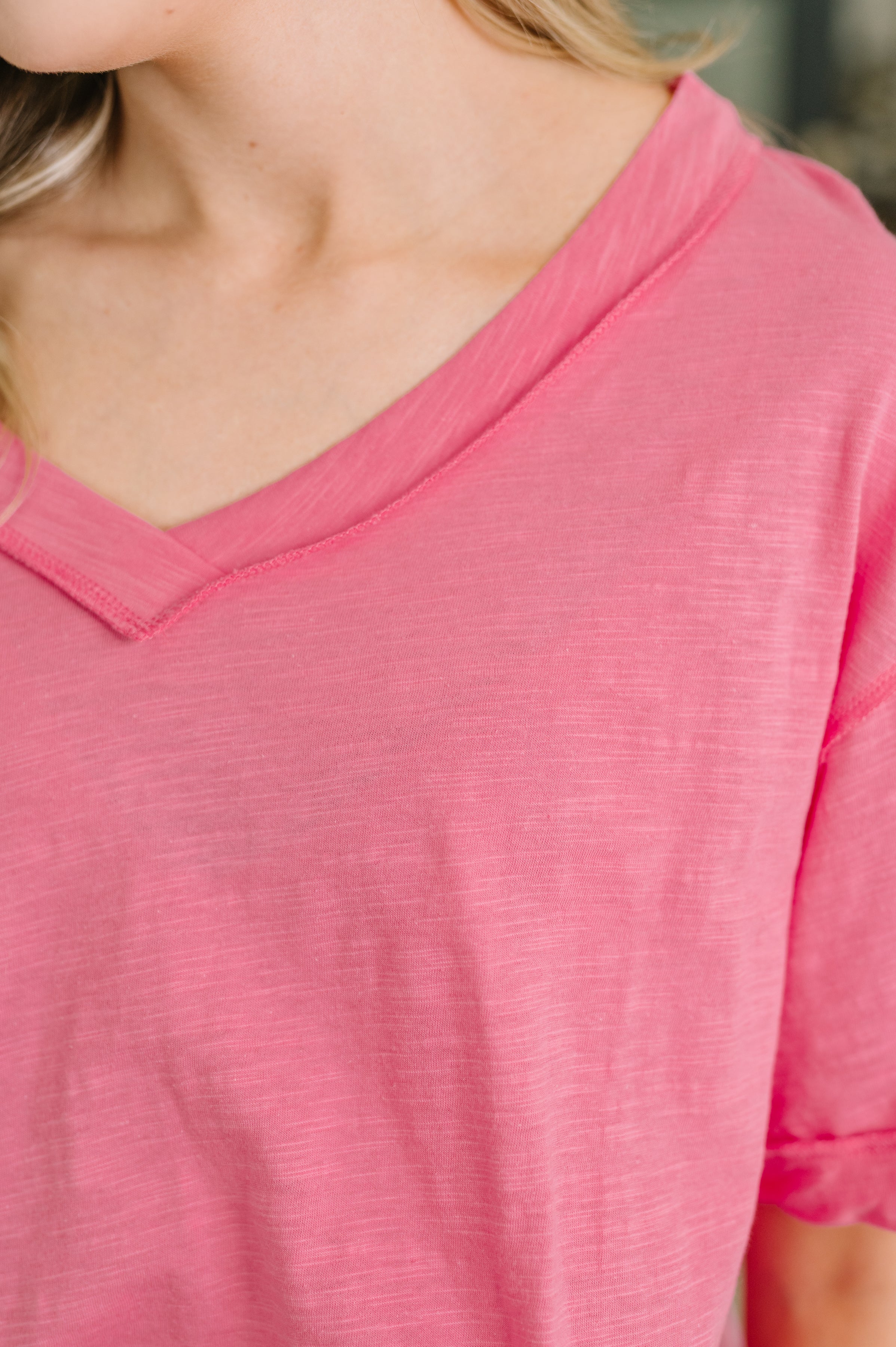 Thanks To You Relaxed Tee in Pink - Charming Charlie