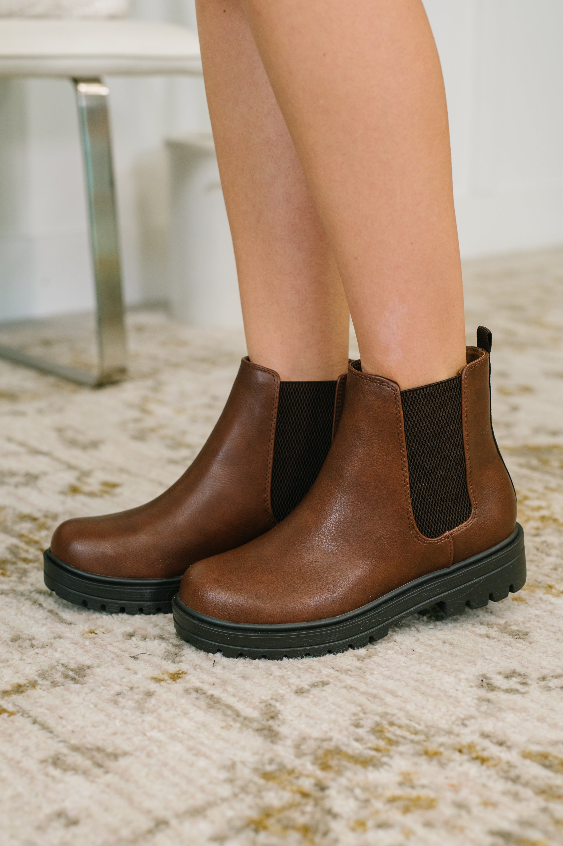 That's Just What They'll Do Paden Chelsea Boots in Brown - Charming Charlie