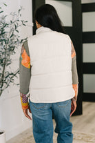 That's What I'm Talkin' About Puffer Vest in Sand Beige - Charming Charlie