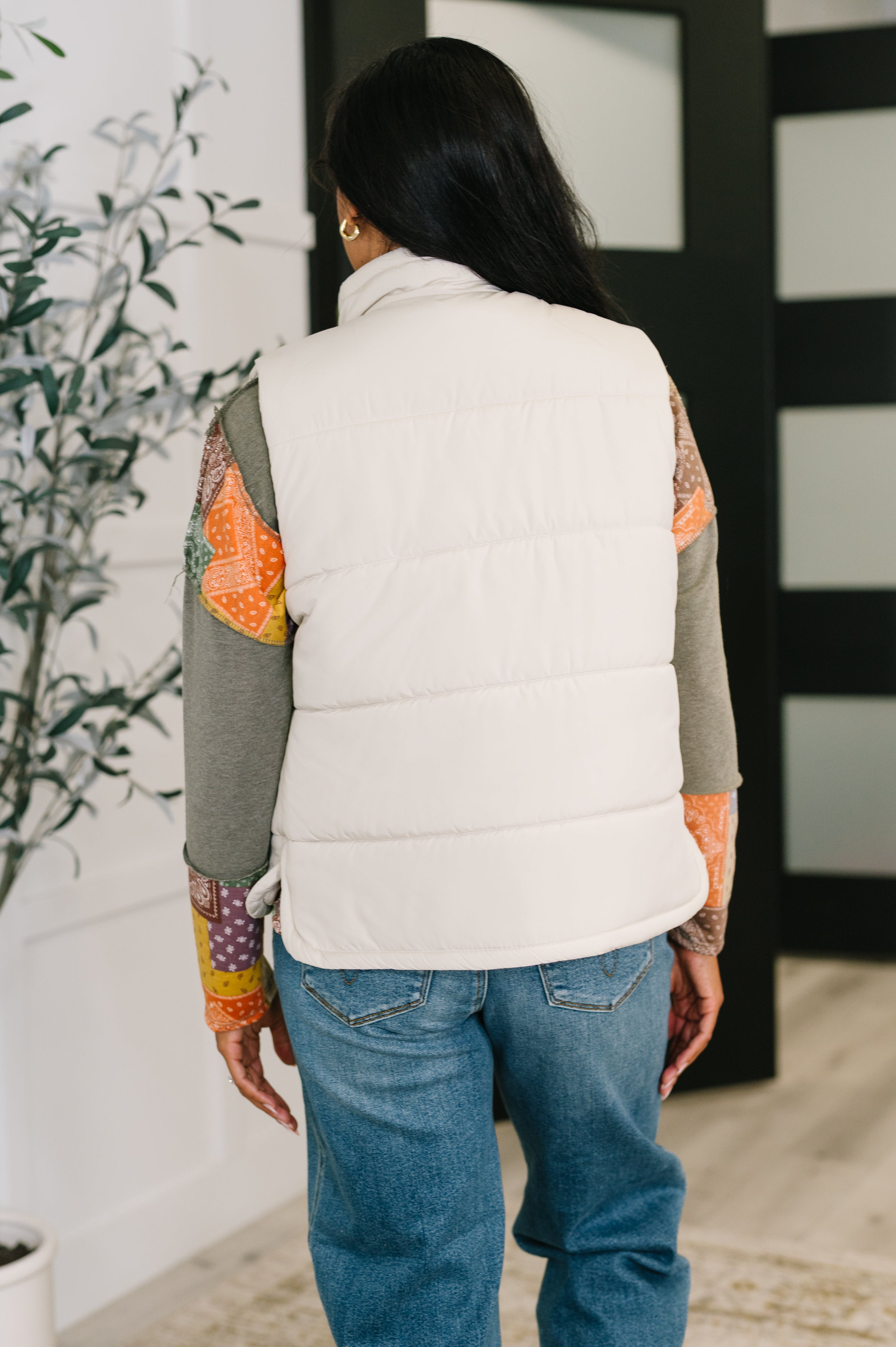 That's What I'm Talkin' About Puffer Vest in Sand Beige - Charming Charlie