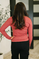 The Girls are Back in Town Long Sleeve Top in Burgundy - Charming Charlie