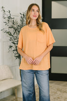 The Go-To Tee in Apricot Bliss - Charming Charlie
