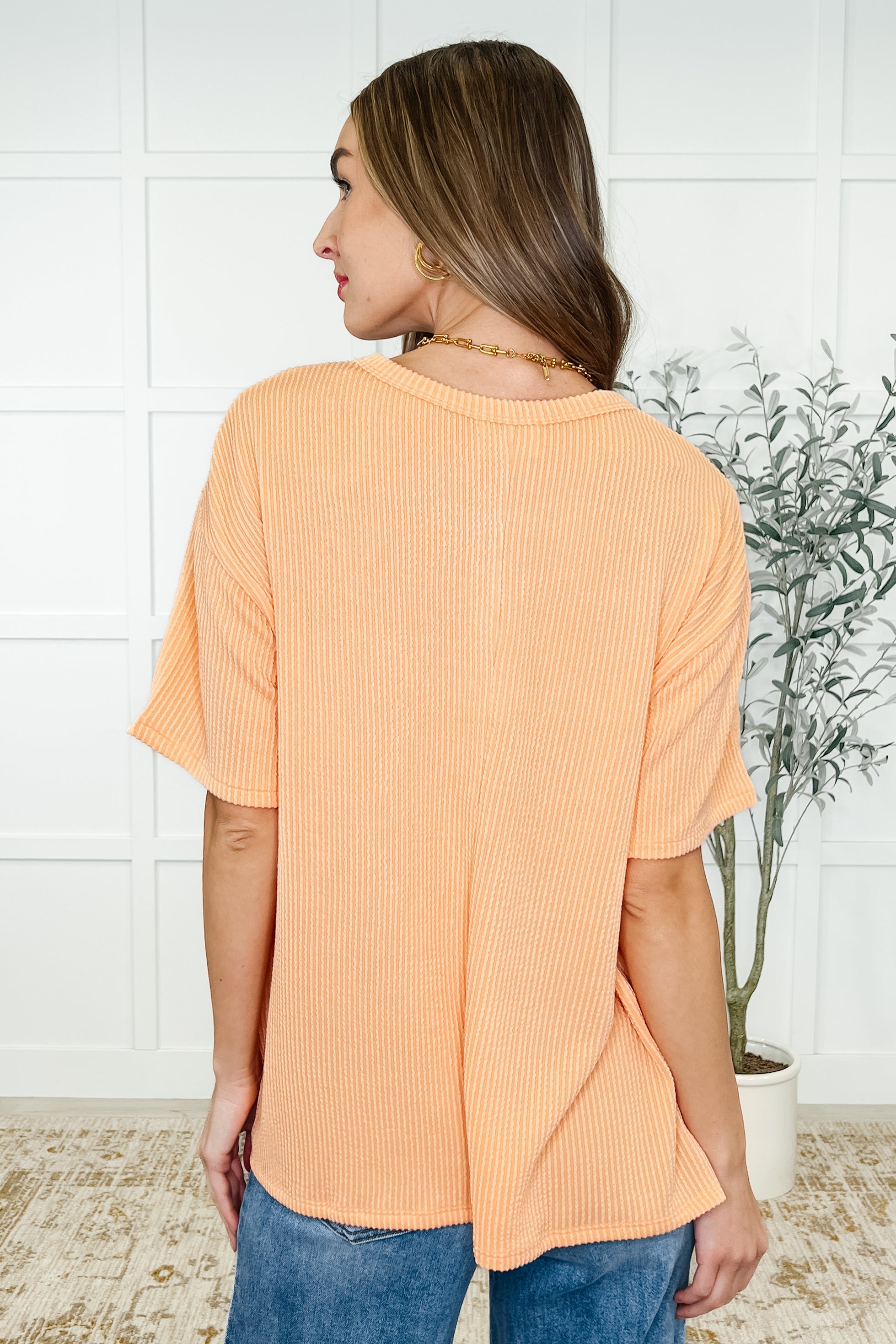 The Go-To Tee in Apricot Bliss - Charming Charlie