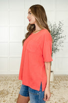 The Go-To Tee in Summer Coral - Charming Charlie
