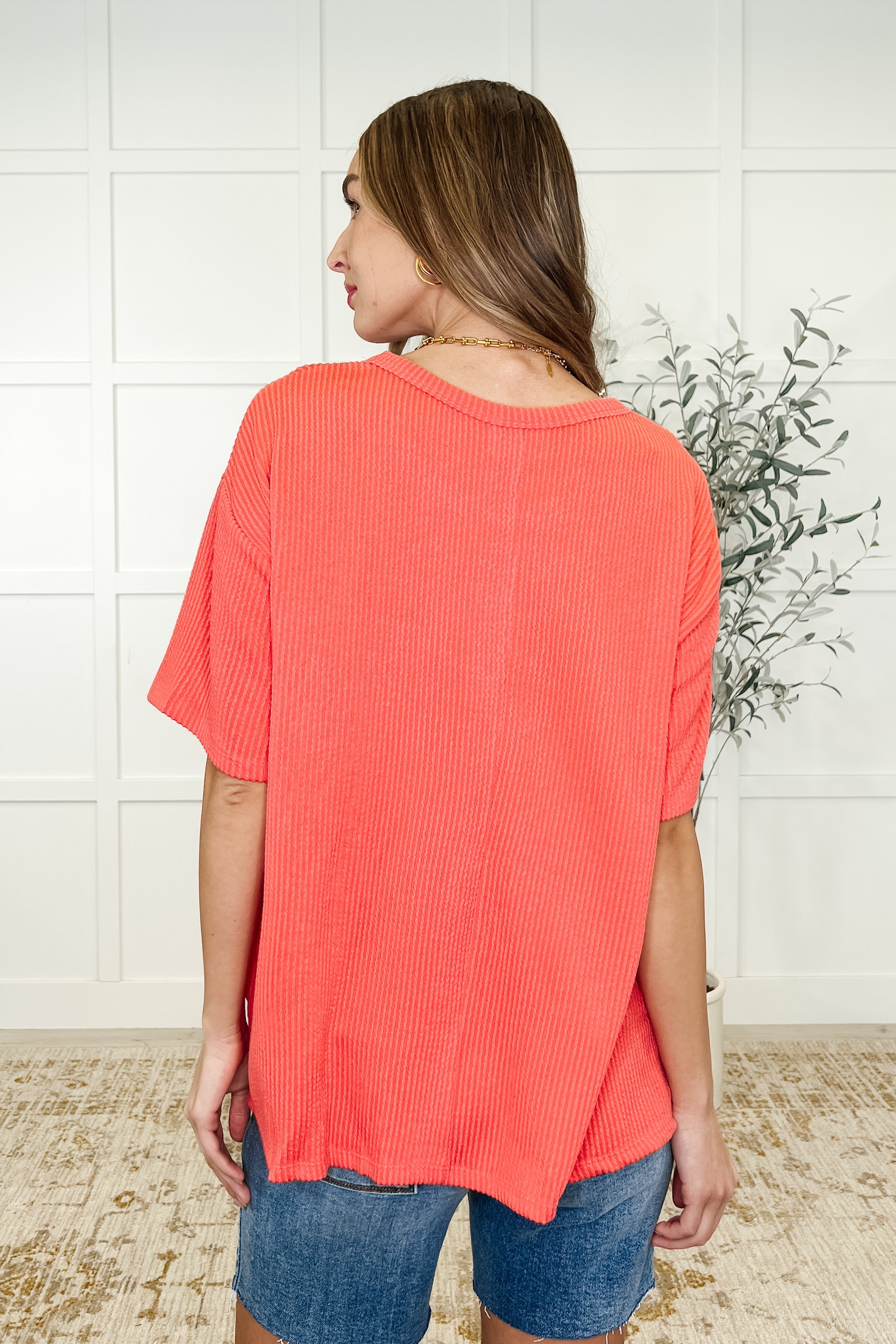 The Go-To Tee in Summer Coral - Charming Charlie