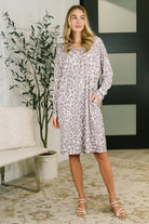 The Person You Are V-Neck Leopard Print Dress - Charming Charlie