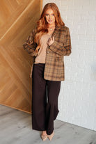 World Class Plaid Blazer - Charming Charlie