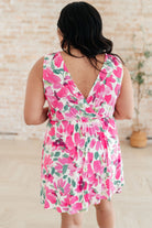 The Sun's Been Quite Kind V-Neck Dress in Pink - Charming Charlie