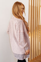 The Way It Was Cardigan in Mauve - Charming Charlie