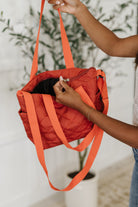 There She Goes Bag in Tomato - Charming Charlie
