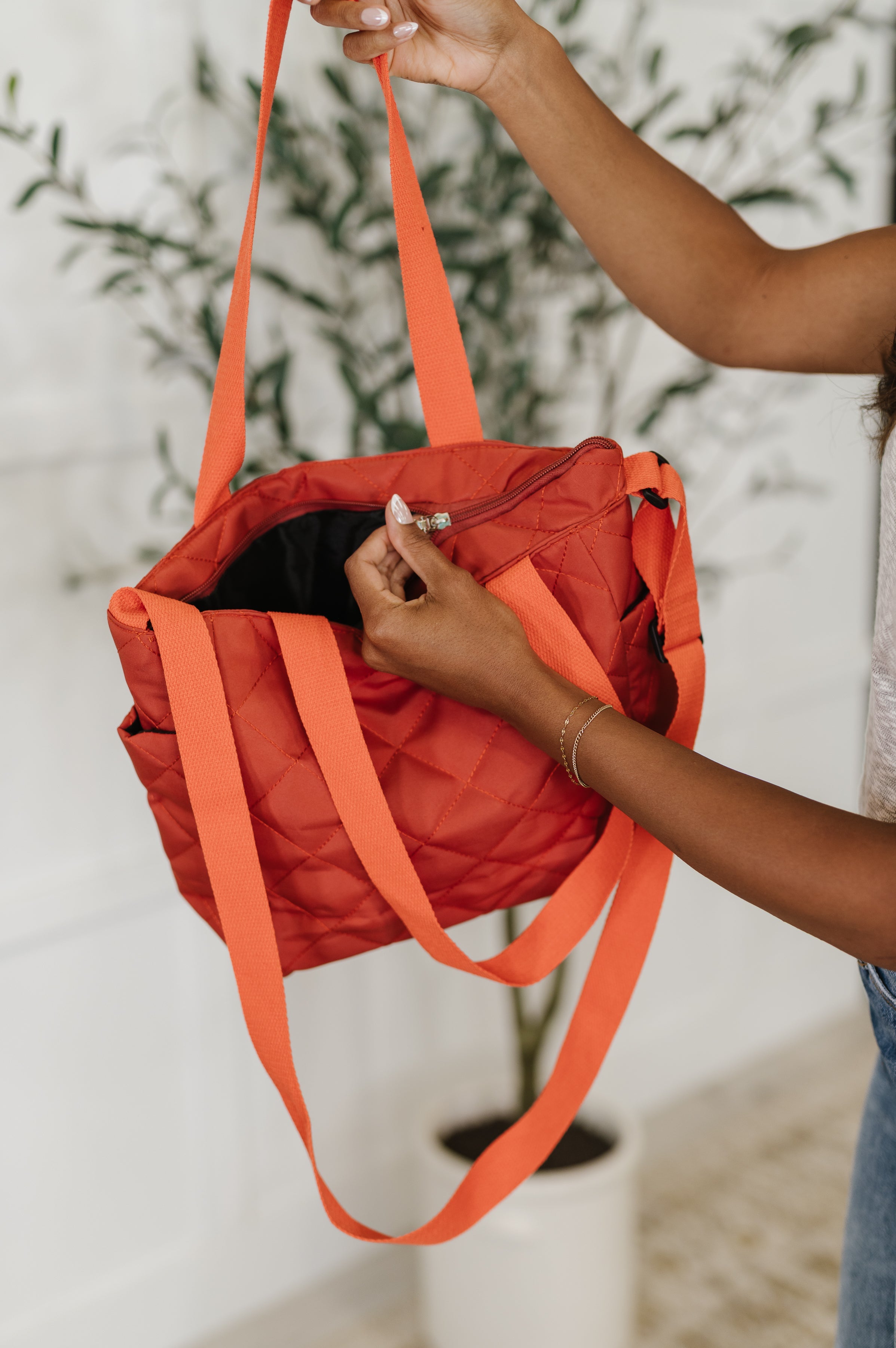 There She Goes Bag in Tomato - Charming Charlie